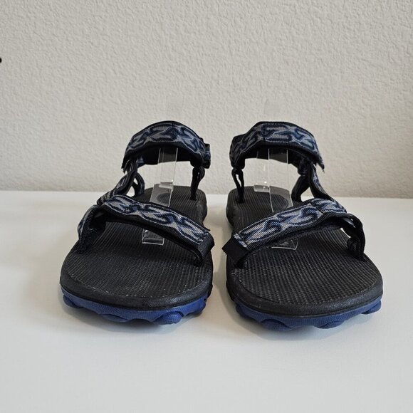 Teva Hurricane XLT2 Black/Blue Strappy Hook & Loop Sandals Hiking Mens 13 - Picture 6 of 11